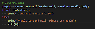 simple script to send emails in python - sendmail
function